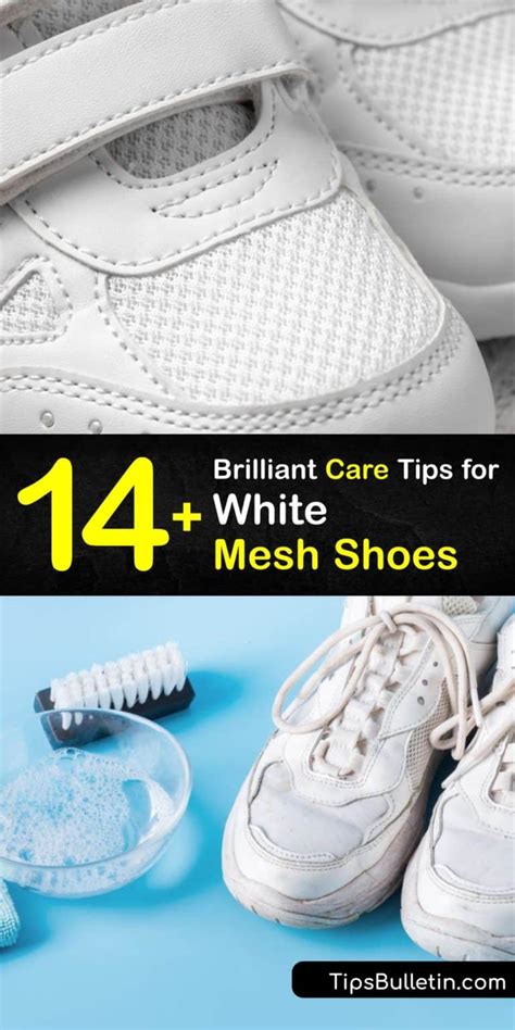 how to clean white mesh shoes